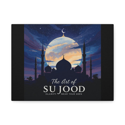 Matte Canvas Art Print, Islamic Wall Decor, Spiritual Home Artwork, Sujood Art, Muslim Gift, Ramadan Decor, Inspirational Wall Art