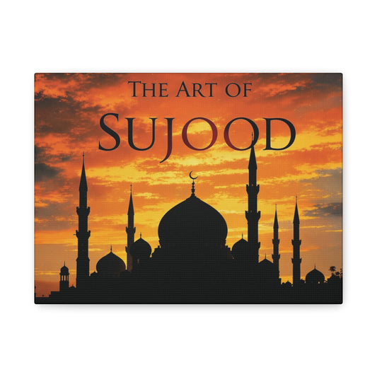 Islamic Art Canvas Print, Mosque Wall Decor, The Art of Sujood, Islamic Home Decor, Ramadan Gift, Islamic Gifts