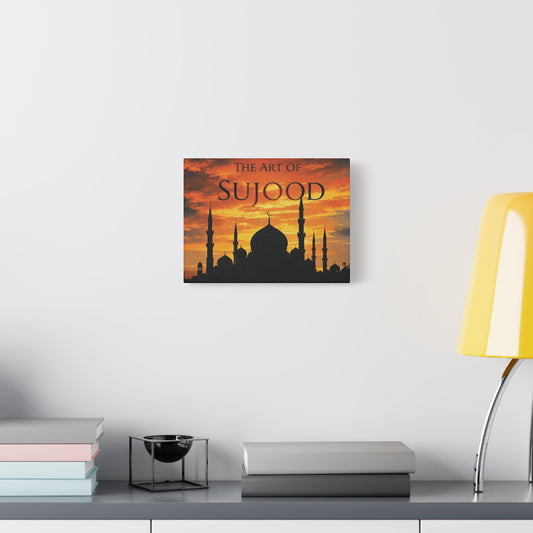 Islamic Art Canvas Print, Mosque Wall Decor, The Art of Sujood, Islamic Home Decor, Ramadan Gift, Islamic Gifts