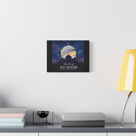 Matte Canvas Art Print, Islamic Wall Decor, Spiritual Home Artwork, Sujood Art, Muslim Gift, Ramadan Decor, Inspirational Wall Art