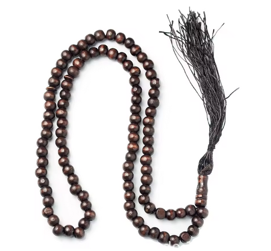 Wood Tasbih Prayer Beads 99 Muslim Prayer Beads Islamic Handheld Prayer Beads Muslim Rosary Beads Bracelet with Tassel