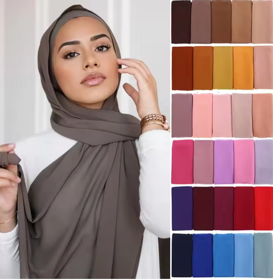 Muslim Multi-Color Hijabs for Women Soft-style